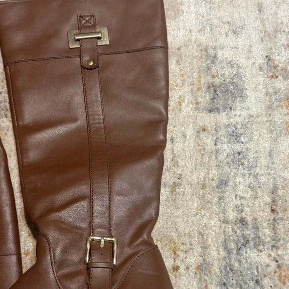 Karen Scott Knee-High Boots with Buckles. - Picture 2 of 5